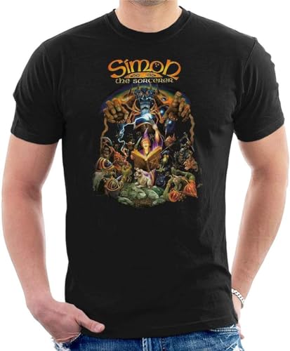 Original Simon The Sorcerer Cover Art Men's T-Shirt T-Shirts & Hemden(Large) von LIAO1999X