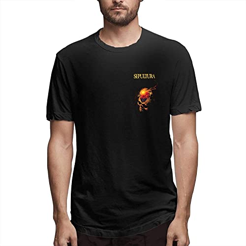 Sepultura Man Men's Printed Left Chest Cotton Short Sleeve T-Shirt Two Sided Pattern T-Shirts & Hemden(Medium) von LIAO1999X