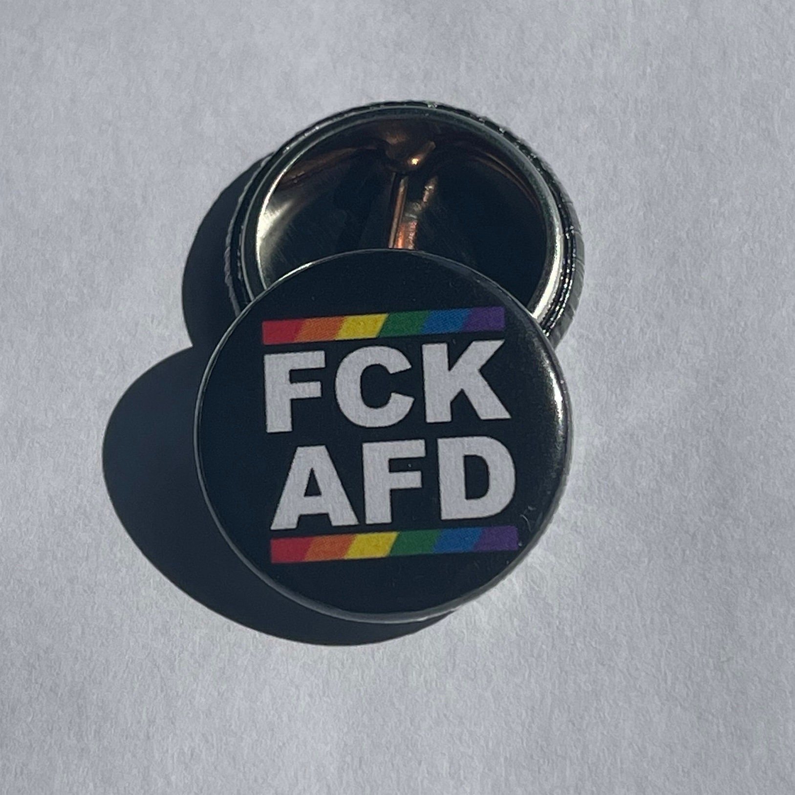 Fck Afd Rainbow Button 25 Mm Fck Afd Rainbow Button 25 Mm von LIAPALGBTQ
