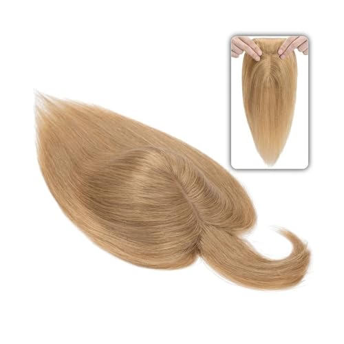 Gewellte Perücke 6"-18" Straight Echthaar Haarteil mit Pony, 7 * 12,5 cm Haaraufsatz auf Seidenbasis für Frauen mit dünner werdendem Haar oder Haarausfall 3 Clip-In Perückengriff(Size:6 Zoll,Color:27) Gewellte Perücke 6"-18" Straight Echthaar Haarteil mit Pony, 7 * 12,5 cm Haaraufsatz auf Seidenbasis für Frauen mit dünner werdendem Haar oder Haarausfall 3 Clip-In Perückengriff(Size:6 Zoll,Color:27) von LIBANGRONG-888