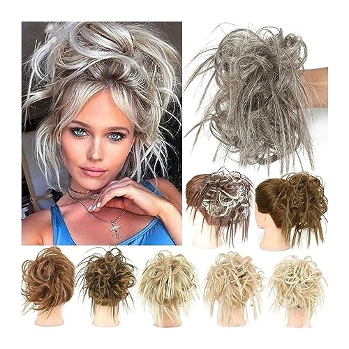 Haarknoten Synthetische Haarknoten-Erweiterungen, zerzauste Hochsteckfrisur, unordentlicher Dutt, Haarteil, lockiges, elastisches Haargummi, lockiges Chignon-Pferdeschwanz-Haarteil for Frauen Haarknot Haarknoten Synthetische Haarknoten-Erweiterungen, zerzauste Hochsteckfrisur, unordentlicher Dutt, Haarteil, lockiges, elastisches Haargummi, lockiges Chignon-Pferdeschwanz-Haarteil for Frauen Haarknot von LIBANGRONG-888