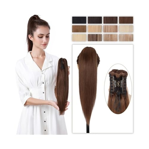 Zopf-Haarverlängerung 14-22 Zoll Echthaar Pferdeschwanz Haarteil Krallenclip Pferdeschwanzverlängerung Langes glattes Haar Pferdeschwanz Clip-in-Pferdeschwanzverlängerung for Frauen Zopf-Pferdeschwa Zopf-Haarverlängerung 14-22 Zoll Echthaar Pferdeschwanz Haarteil Krallenclip Pferdeschwanzverlängerung Langes glattes Haar Pferdeschwanz Clip-in-Pferdeschwanzverlängerung for Frauen Zopf-Pferdeschwa von LIBANGRONG-888