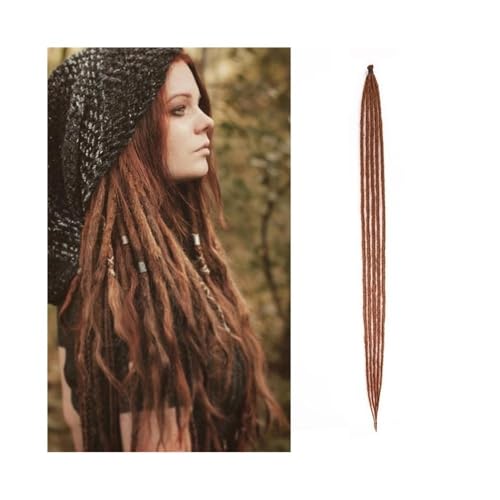 Zopf-Haarverlängerung ﻿ 36 Zoll handgefertigte Dreadlocks-Haare, 5 Stränge, 1,0 cm, hitzebeständige synthetische Pre-Loop-Häkelzöpfe, Haar-Dreadlock-Erweiterungen for Frauen Zopf-Pferdeschwanzverlänge von LIBANGRONG-888