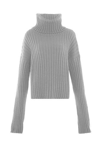 LIBBI Damen Sweater Hellgrau Melange XS/S von LIBBI
