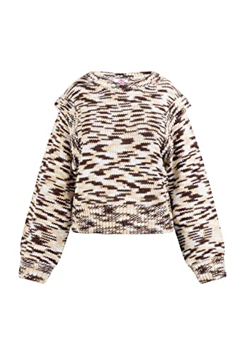 LIBBI Women's Strickpullover, Braun Mehrfarbig, XL/XXL von LIBBI