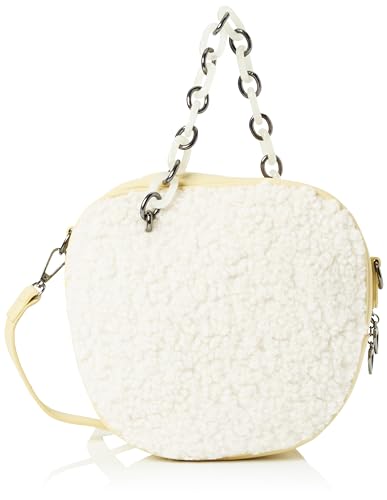LIBBI Women's Tasche mit Teddyfell Damen Umhängetasche, Creme LIBBI Women's Tasche mit Teddyfell Damen Umhängetasche, Creme von LIBBI