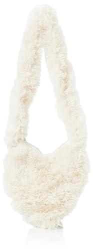 LIBBI Women's Tasche mit Teddyfell Damen Umhängetasche, Creme von LIBBI