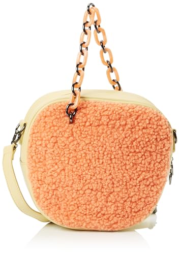 LIBBI Women's Tasche mit Teddyfell Damen Umhängetasche, HELLPINK von LIBBI