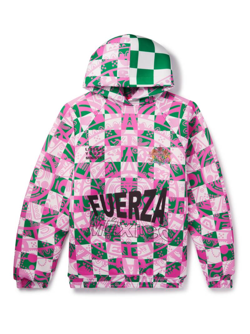 LIBERAL YOUTH MINISTRY - Printed Jersey Hoodie - Men - Pink - M LIBERAL YOUTH MINISTRY - Printed Jersey Hoodie - Men - Pink - M von LIBERAL YOUTH MINISTRY