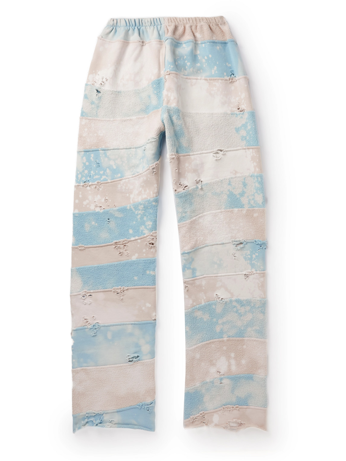 LIBERAL YOUTH MINISTRY - Straight-Leg Bleached Distressed Cotton-Jersey and Terry Sweatpants - Men - Blue - S LIBERAL YOUTH MINISTRY - Straight-Leg Bleached Distressed Cotton-Jersey and Terry Sweatpants - Men - Blue - S von LIBERAL YOUTH MINISTRY