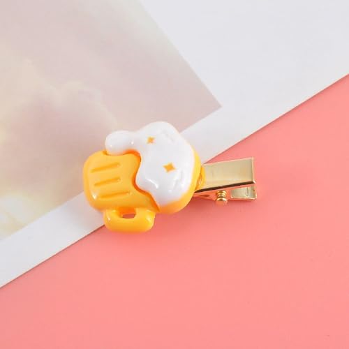 LIBERGA 10 Stück Haarspangen In Form Von Lebensmittelimitationen, Lustige Haarklammern Kopfbedeckungen, 3cm Kleine Haarnadeln Für Damen von LIBERGA