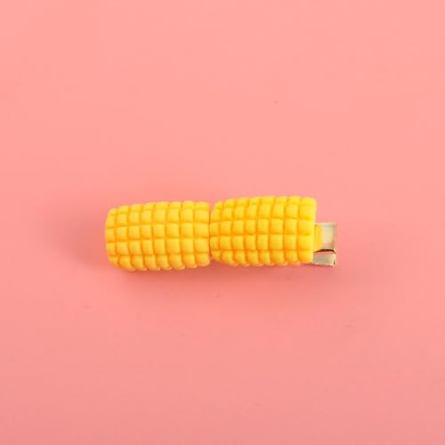 LIBERGA 10 Stück Haarspangen In Form Von Mais, Lustige Haarklammern Kopfschmuck Haarnadeln Als Party Dekoration Für Damen von LIBERGA