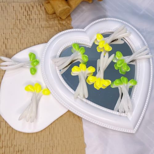 LIBERGA 10 Stück Haarspangen In Form Von Simulierten Lebensmitteln, Lustige Haarklammern In Bohnensprossenform, Kopfschmuck Haarnadeln Zur Partydekoration Für Damen von LIBERGA