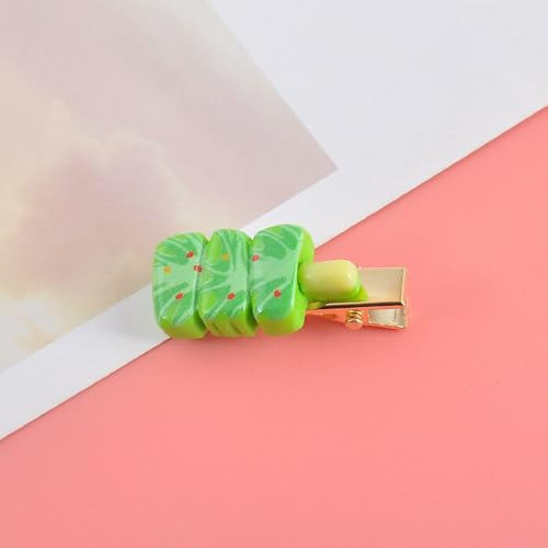 LIBERGA 10 Stück Haarspangen Mit Chinakohl Simulationsmotiv, Lustige Haarklammern Kopfschmuck, 3cm Kleine Haarnadeln Für Damen von LIBERGA