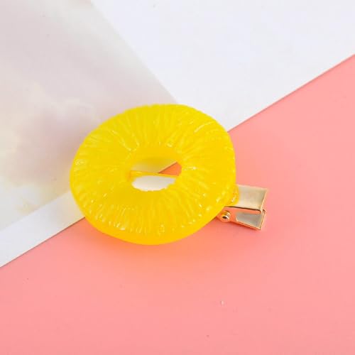 LIBERGA 10 Stück Haarspangen Mit Mandarinen Simulationsmotiv,Lustige Haarklammern,Kopfschmuck,Haarnadeln Mit Sommerlichem Obst Imitat Für Damen von LIBERGA