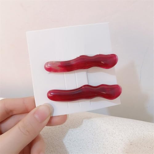 LIBERGA 10 Stück Vintage Bernstein Haarspangen Lustige Haarklammern Kopfschmuck Party Dekoration Haarnadeln Für Damen, Dunkelrot von LIBERGA