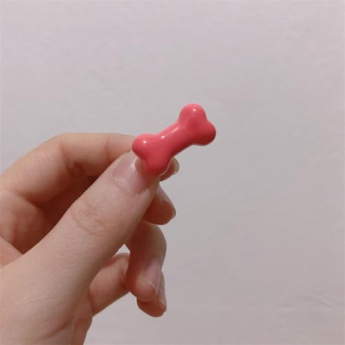 LIBERGA 20 Stück Haarspangen In Knochenform, Elegante Kleine Haarklammern Kopfschmuck Ästhetische Haarnadeln Für Damen, Dunkelrosa von LIBERGA