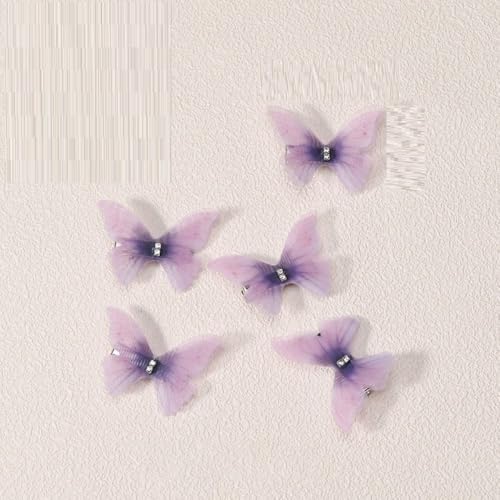 LIBERGA 20 Stück Schmetterlings Haarspangen Lustige Haarklammern Kopfschmuck Party Dekoration Haarnadeln Für Damen von LIBERGA