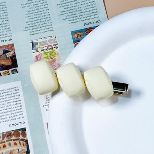 LIBERGA 4 Stück Haarspangen In Form Von Dampfbrötchen Mit Simuliertem Essen, Lustige Haarklammern Kopfschmuck Haarnadeln Als Party Dekoration Für Damen von LIBERGA