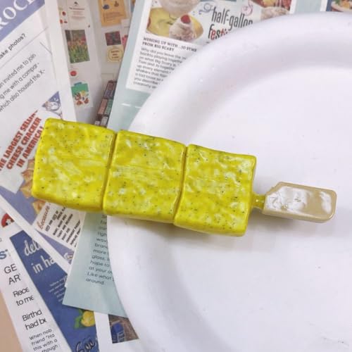 LIBERGA 4 Stück Haarspangen In Form Von Künstlichen Lebensmitteln, Lustige Haarklammern Kopfschmuck Haarnadeln Als Party Dekoration Für Damen von LIBERGA