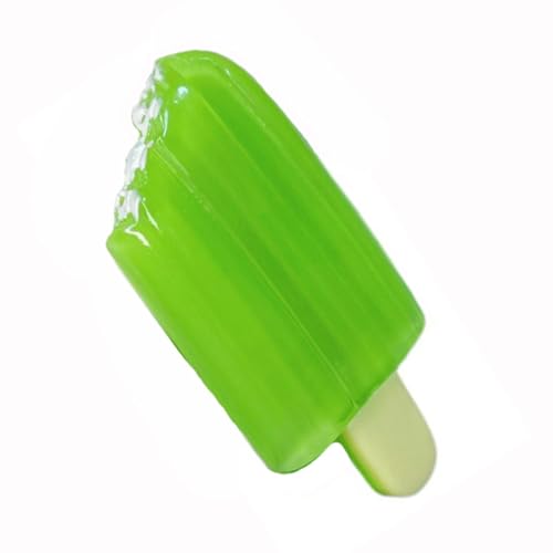 LIBERGA 4 Stück Haarspangen In Form Von Künstlichen Lebensmitteln, Lustige Haarklammern Mit Eiscreme Motiv, Kopfschmuck Haarnadeln Als Party Dekoration Für Damen, Grün von LIBERGA