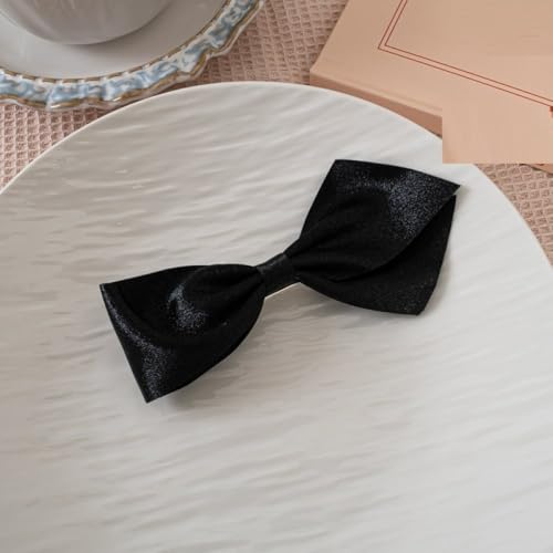 LIBERGA 4 Stück Haarspangen Mit Schleife, Lustige Haarklammern Kopfschmuck Ästhetische Haarnadeln Als Dekoration Für Damen, Schwarz von LIBERGA