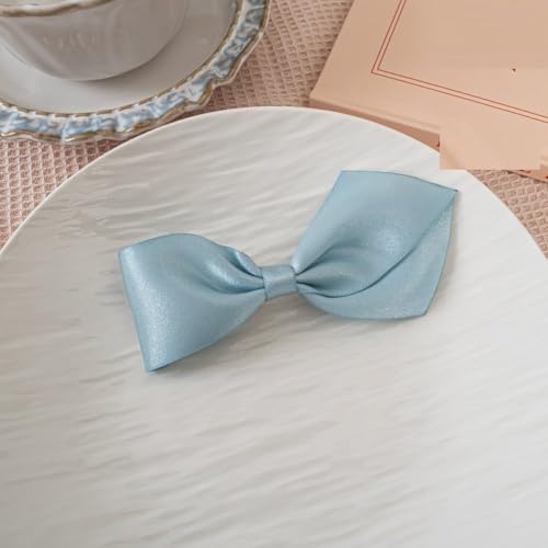 LIBERGA 4 Stück Haarspangen Mit Schleife, Lustige Haarklammern Kopfschmuck Ästhetische Haarnadeln Für Damen, Blau von LIBERGA