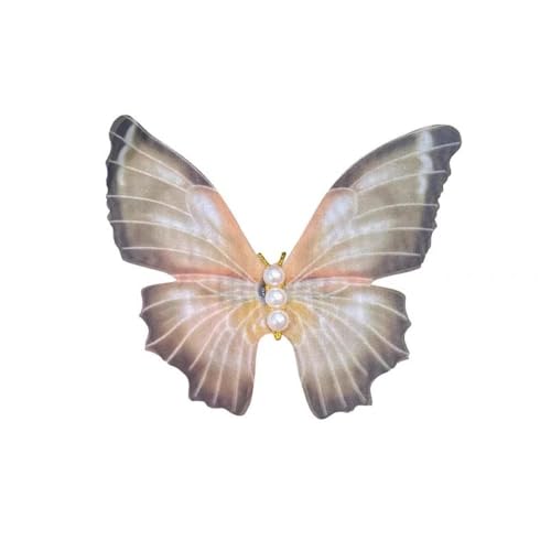 LIBERGA 5 Stück Haarspangen Mit Perlen Und Schmetterlingen, Elegante Haarklammern, Kopfschmuck Haarnadeln Als Party Dekoration Für Damen von LIBERGA