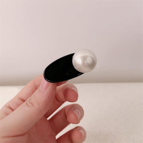 LIBERGA 5 Stück Perlen Haarspangen Lustige Kleine Haarklammern, Kopfschmuck Party Dekoration Haarnadeln Für Damen, Weiße Perle von LIBERGA