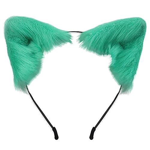 Katze Ohr Stirnband Fuchs Ohren Haarband Haarreif Niedlich Ohr Haarschmuck katzenohren Fuchs Wolf Ohren Halloween Kostüm Zubehör für Cosplay Kostüm Party Dekor Kostüm Dressing Parteien von LICHENGTAI