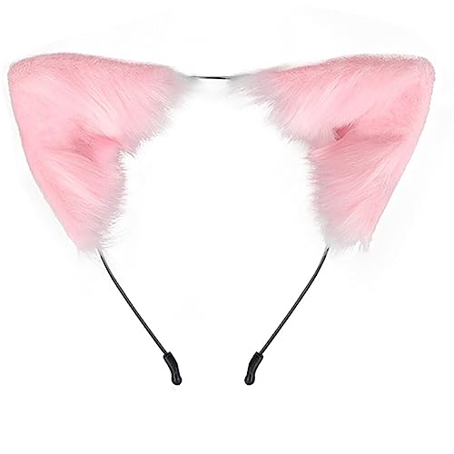 Katze Ohr Stirnband Fuchs Ohren Haarband Haarreif Niedlich Ohr Haarschmuck katzenohren Fuchs Wolf Ohren Halloween Kostüm Zubehör für Cosplay Kostüm Party Dekor Kostüm Dressing Parteien von LICHENGTAI