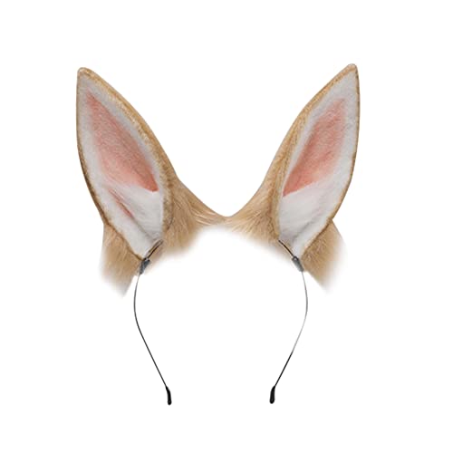 Katzenohren Haarreif, Bunny Ears Headband, Hasenohren Stirnbänder Cosplay Anime Tier Stirnband Kawaii Party Kostüm Haarschmuck Fuchs Ohren Stirnband für Mädchen Damen Kinder von LICHENGTAI