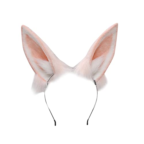 Katzenohren Haarreif, Bunny Ears Headband, Hasenohren Stirnbänder Cosplay Anime Tier Stirnband Kawaii Party Kostüm Haarschmuck Fuchs Ohren Stirnband für Mädchen Damen Kinder von LICHENGTAI