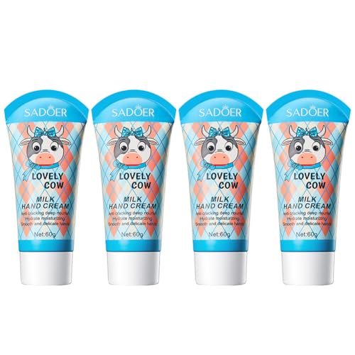 LICHENGTAI 4 Stück Handcreme Set, Parfümierte Feuchtigkeitsspendend Handcreme Fußcreme Handcreme Geschenkset für Frauen Männer, Trockene Rissige Hände Füße, Feuchtigkeitscreme Pflegecreme von LICHENGTAI