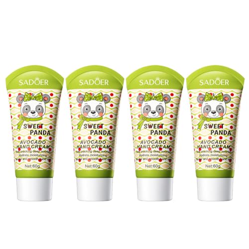 LICHENGTAI 4 Stück Handcreme Set, Parfümierte Feuchtigkeitsspendend Handcreme Fußcreme Handcreme Geschenkset für Frauen Männer, Trockene Rissige Hände Füße, Feuchtigkeitscreme Pflegecreme von LICHENGTAI