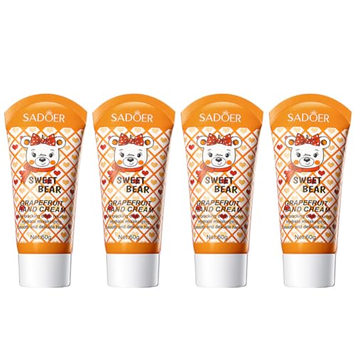 LICHENGTAI 4 Stück Handcreme Set, Parfümierte Feuchtigkeitsspendend Handcreme Fußcreme Handcreme Geschenkset für Frauen Männer, Trockene Rissige Hände Füße, Feuchtigkeitscreme Pflegecreme von LICHENGTAI