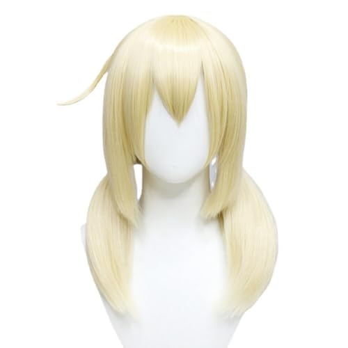 LICHENGTAI Anime Cosplay Perücke Golden Double Ponytail Perücke für Damen, Hitzebeständige Cartoon Perücken Beste Manga Kostümzubehör für Halloween, Kostüm Party, Hochzeiten von LICHENGTAI