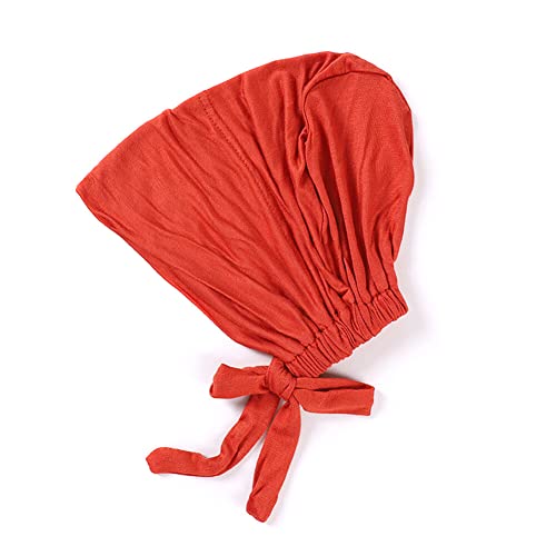 LICHENGTAI Damen Kopftuch Muslimische Innenkappe Stretch Bandana Kopftuch Untertuch Hijab Cap mit Tie-Back-Verschluss Verstellbare Muslimische Hüte Unterschal Headwraps Kopfbedeckung von LICHENGTAI