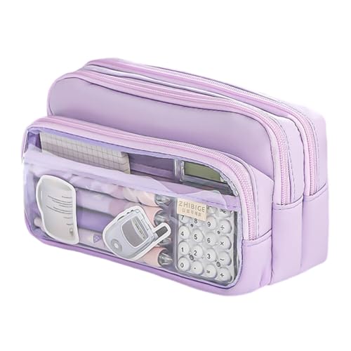 LICHENGTAI Federmäppchen, Federmappe Groß mit Fächern Mäppchen Bleistift Beutel Bleistifttasche Schulmäppchen, Stiftetasche für Schule Büro Mädchen Jungen Teenager Student von LICHENGTAI