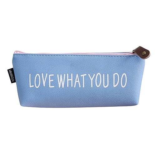 LICHENGTAI Federmäppchen Mäppchen Bleistiftetui PU Leder Federtaschen Schlamperetui für Schule & Büro Teenager Stiftetasche Taschenbeutelhalter Schreibwaren Pencil Case Geschenk von LICHENGTAI