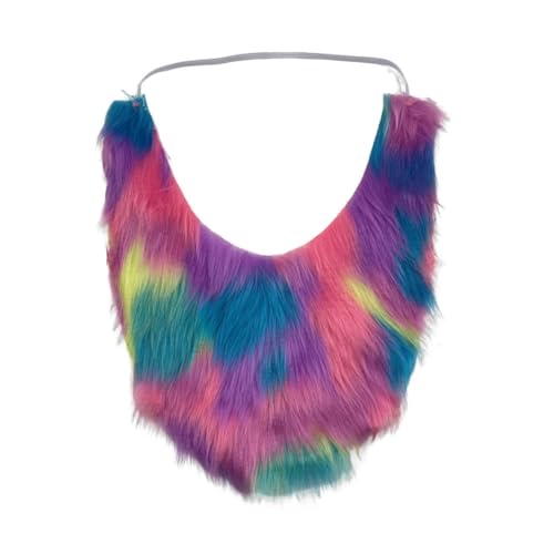 LICHENGTAI Gefälschte Schnurrbärte, Simulierter Gesichtsbart Langer Vollbart mit langen Schnurrhaaren Künstlicher Bart für Weihnachts Halloween Aufführungen Maskerade von LICHENGTAI