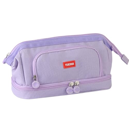 LICHENGTAI Große Kapazität Federtasche, Schule Büro Bleistift Beutel Federmappe Multifunktionale Pencil Case mit Reißverschluss Schule Stiftetasche für Schule und Büro von LICHENGTAI