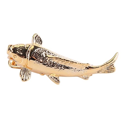 LICHENGTAI Herren Krawattennadel Klassische Goldfisch Krawattenklammern Tie Clip Krawattenzubehör, für Geschäft, Termin, Hochzeitstag und Alltag, Beste Geschenk für Ehemann und Vater von LICHENGTAI