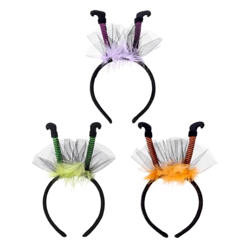 LICHENGTAI Hexenbein Stirnbänder, Halloween Hexenbein Haarband Halloween Hexenkopfbedeckung hexenbeine Haarring Haar Accessoire für Halloween Frauen und Mädchen von LICHENGTAI