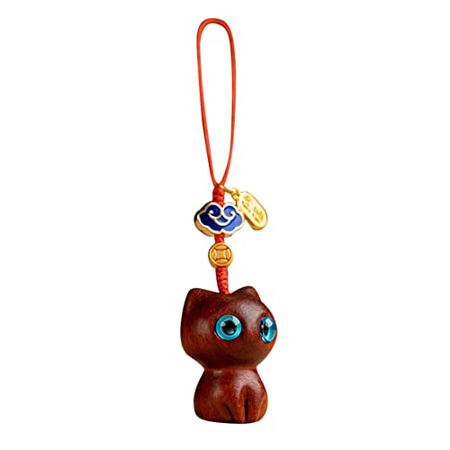 LICHENGTAI Katze Schlüsselanhänger, Kawaii Holz Anhänger Cartoon Cat Keychain Schmuck für Schlüssel, Rucksäcke, Handtaschen, als Geschenk für Mädchen Frauen LICHENGTAI Katze Schlüsselanhänger, Kawaii Holz Anhänger Cartoon Cat Keychain Schmuck für Schlüssel, Rucksäcke, Handtaschen, als Geschenk für Mädchen Frauen von LICHENGTAI