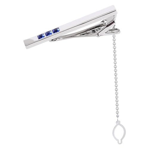 LICHENGTAI Krawattennadel Glitzer Strass Krawattenklammer Herren Klassische Metall Krawatte Klammer Tie Clip Set Für Valentinstag, Weihnachten, Hochzeit, Business, Bar und Alltag von LICHENGTAI