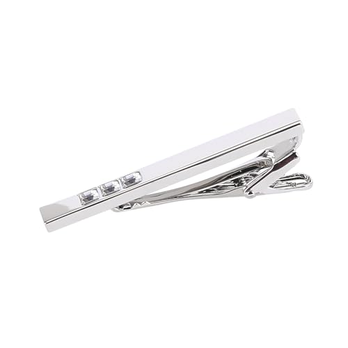 LICHENGTAI Krawattennadel Glitzer Strass Krawattenklammer Herren Klassische Metall Krawatte Klammer Tie Clip Set Für Valentinstag, Weihnachten, Hochzeit, Business, Bar und Alltag von LICHENGTAI