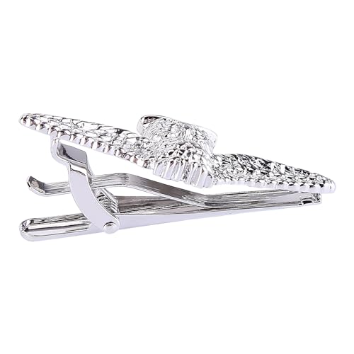 LICHENGTAI Krawattennadel Herren Krawattennadeln Klassische 3D Eule Krawattenklammer Tie Clip Regelmäßige Krawatten Für Valentinstag, Weihnachten, Hochzeit, Business, Bar und Alltag von LICHENGTAI