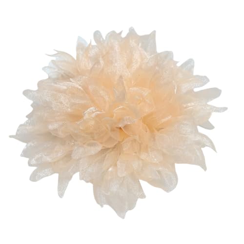 LICHENGTAI Netzblume Brosche, Retro Netzblume Korsage Flauschige Mesh Blumenbrosche Damen Blume Brosche Pin Kleidung Accessoires für Damen Schmuck Hochzeit Bankett Party von LICHENGTAI