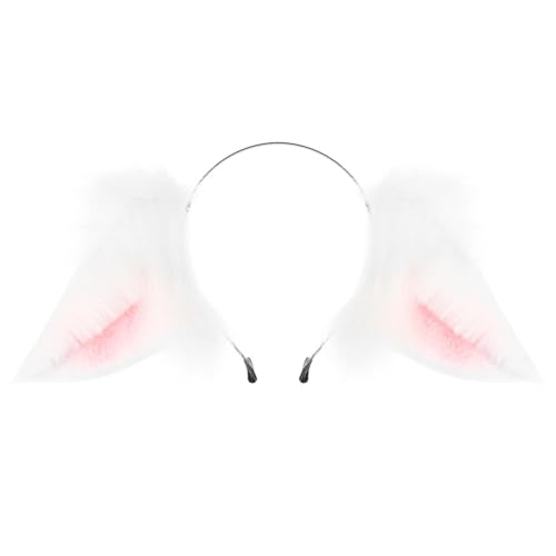 LICHENGTAI Tierohren Stirnband, Niedliche Tierohren Stirnband Cosplay Festival Geburtstag Partygeschenke Kunstpelz Tierohren Haarband für Kinder Und Damen Halloween Cosplay von LICHENGTAI